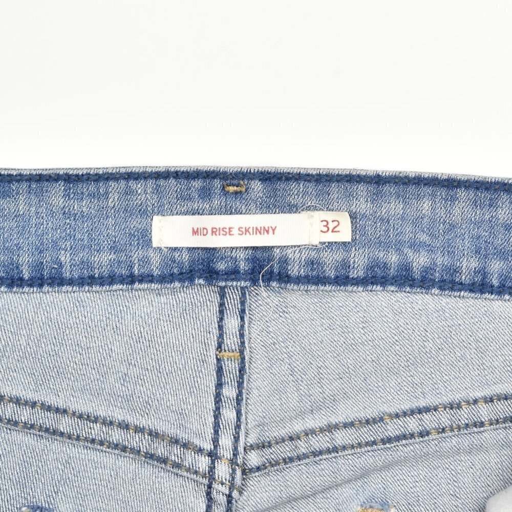 Levi's Mid Rise Skinny Jeans 32 - Picture 6 of 6